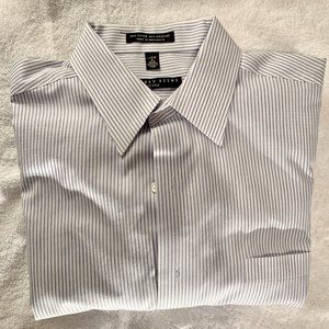 Men’s Dress Shirt; Blue and White; size 16 34/35
